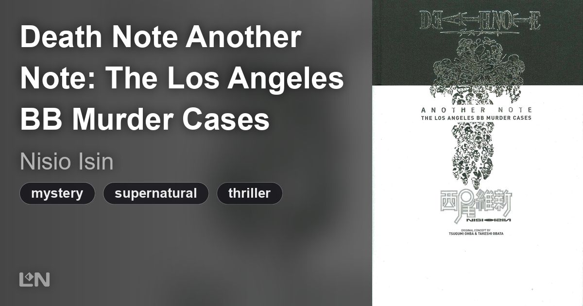 Death Note Another Note: The Los Angeles BB Murder Cases | Lnori